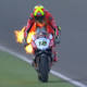 Moto: Ducati prende fuoco, paura per lo spagnolo Fores VIDEO