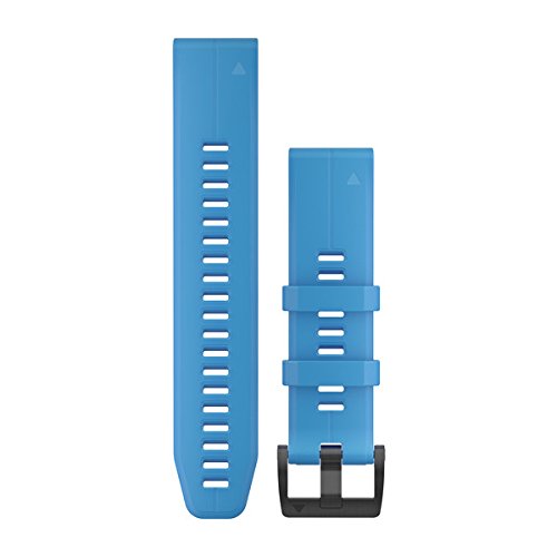 Garmin 010 - 12740 - 03 Quickfit 22 Watch Band - ciano blu silicone - Accessory Band for Fenix 5 Plus/Fenix 5