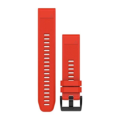 Garmin - Braccialetto in silicone QuickFit, 22 mm, colore: Rosso fuoco
