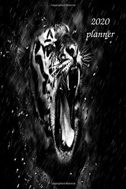 2020 PLANNER: TIGER WEEKLY PLANNER NOTEBOOK, compact 2020 organizer, keep all your dates & events in one place, perfect gift...