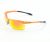 Occhiali Ds sport arancio/gocce nere + lente trasparente
